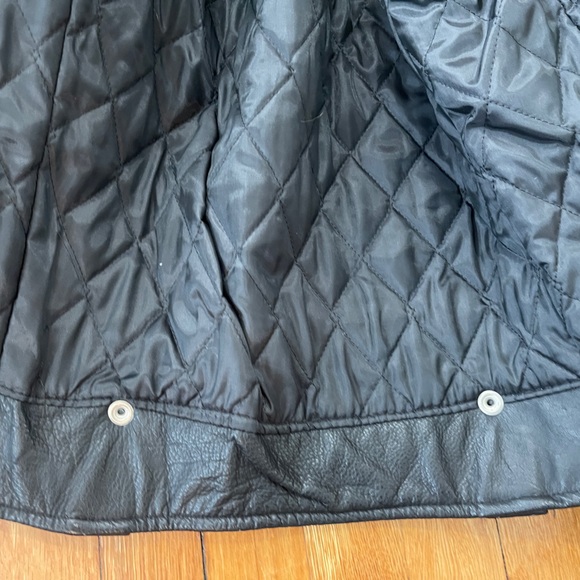 Vintage biker fringe black leather moto jacket - Picture 10 of 16